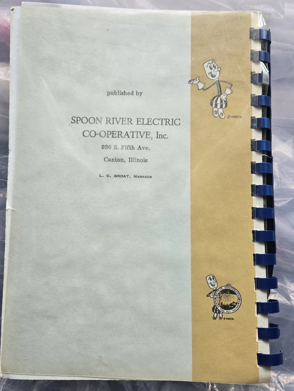 Vintage 1962 Spoon River Electric Co Op Cookbook Illinois Willie Wiredhand